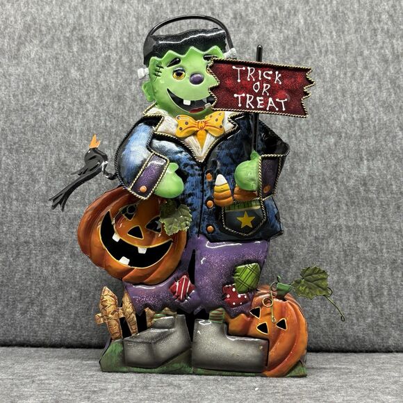 Halloween Home Interior Frankenstein Tea Light Holder - Picture 1 of 6